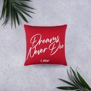 Image of LIFER DND THROW PILLOW (CRIMSON)