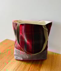 Image 2 of Scottish Tartan Tote Bag- Extra Warm Fraser Red