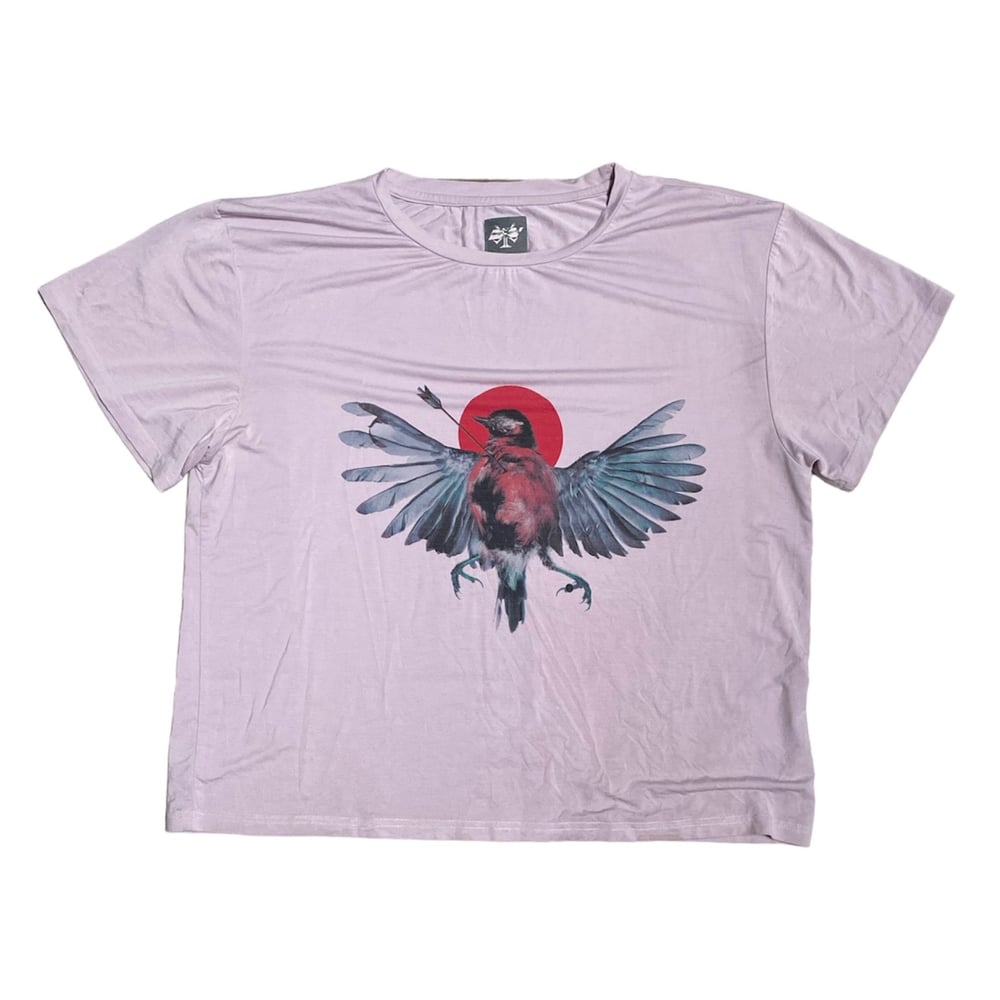 Adam Small Bamboo Bird Graphic Shirt  