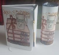 Image 1 of Slant flip Journal with Decal & 20oz Tumbler Set