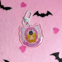 Image 3 of 1.5 Inch Acrylic Key Chain Angewomon