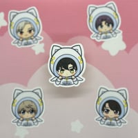 Image 3 of Astro kitty stickers