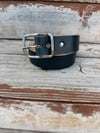 Horween Leather Belt BASICS 2nds Quality - Navy Blue Chromexcel