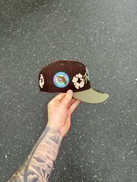 Image 2 of PEACH BRIM MULTI TONE ST LUCIA METS  CUSTOM FITTED CAP