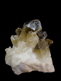Image 5 of 435g Black Smoky Quartz Citrine Crystal Cluster Mineral Specimen 