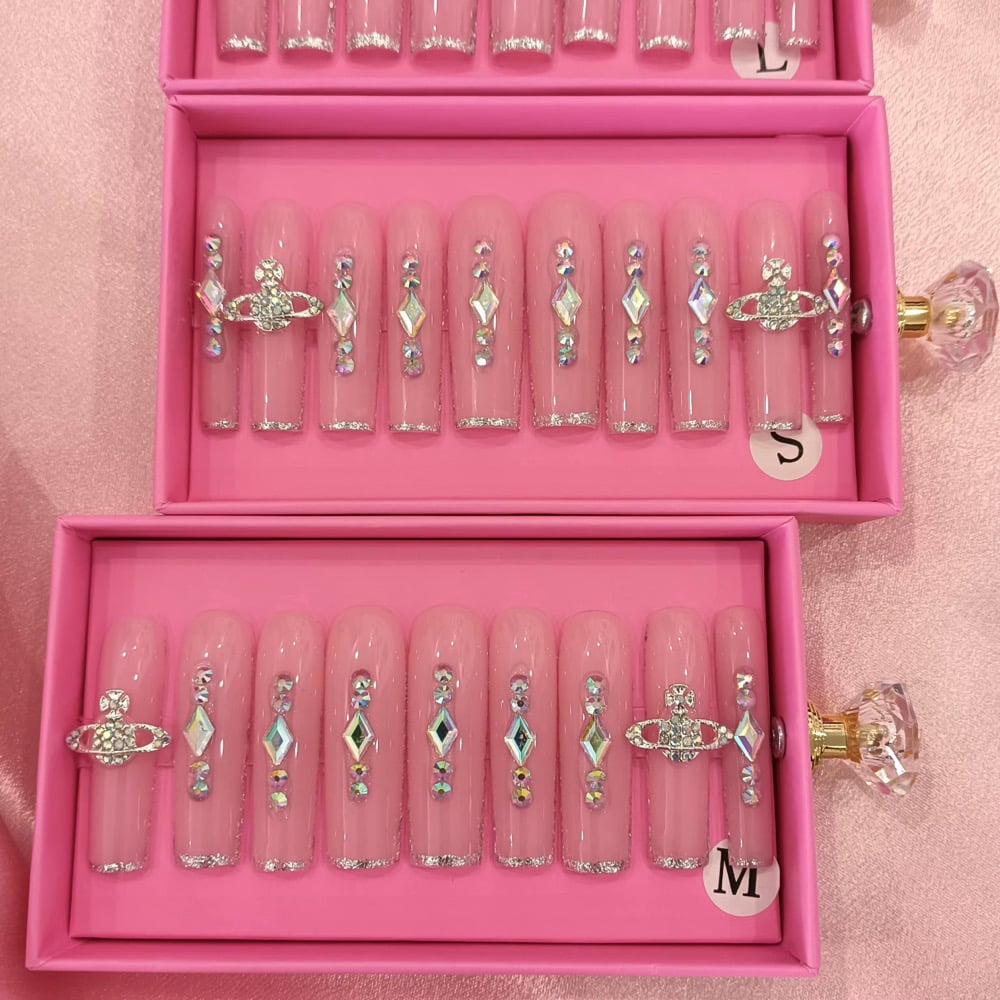 Image of pick from option 1-25 acrylic press on nail set