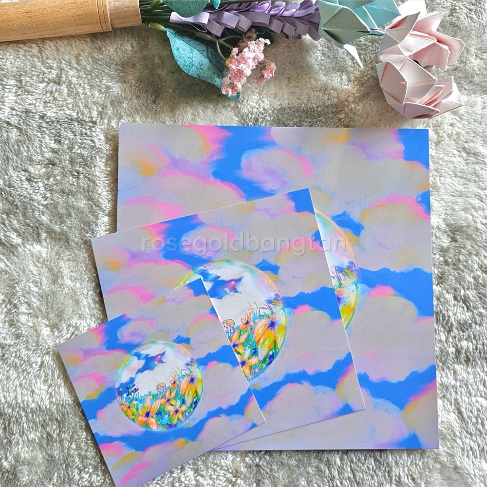 Image of jimin garden marching band art print + sticker