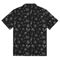 Image 2 of Occult Beach Black Unisex Button Shirt