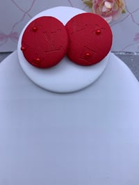 Image 1 of   Button Earrings #2