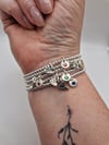 Stretch Beaded Charm Bracelet 