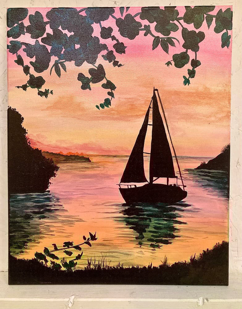 Image of Sailboat Sunset