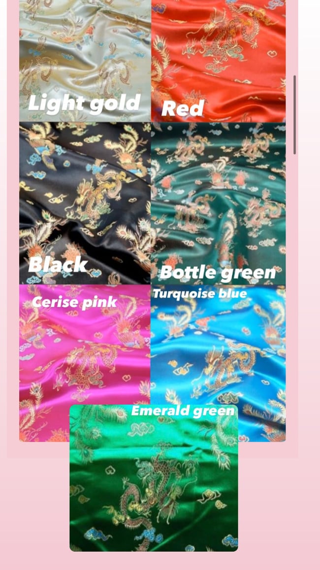 Multiple colours* Chinese dragon brocade trousers