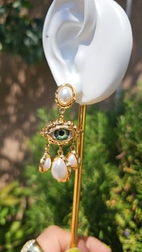 Image 2 of Earrings (Aretes Ojo Artesanales)