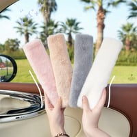 Image 1 of Fluffy Seatbelt Covers