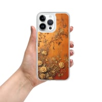 Image 25 of Baroque Goth Inspired Gold and Orange Textured Floral Look Clear Case for iPhone®