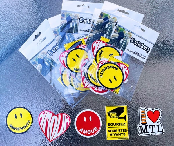 Image of 5 Stickers