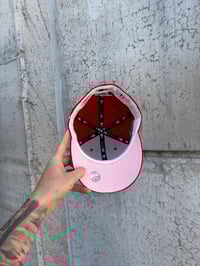 Image 4 of PINK BRIM RED NEW YORK METS CUSTOM FITTED CAP