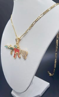 Image 2 of GOLD COLOR DIAMOND GUN 