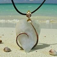 Image 1 of Jade Heart Necklace #45