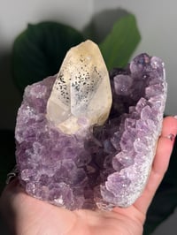 Image 4 of AMETHYST WITH INCLUDED RAINBOW CALCITE -URUGUAY-