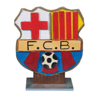 Image 1 of Old School 3D Barcelona Folk Art / Hand Made Crest 