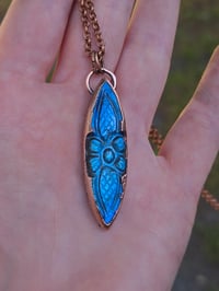 Image 3 of Electroformed carved labradorite necklace 01