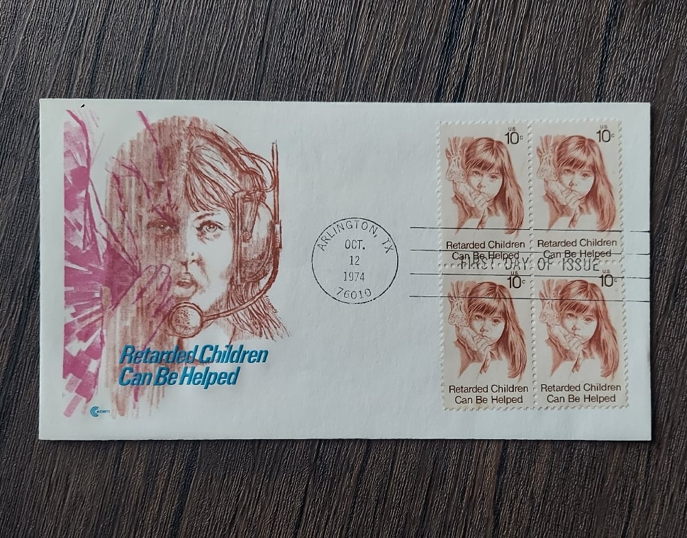 Retarded Children Can Be Helped - Stamp Cachets