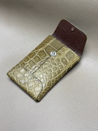 Image 3 of Military Green Alligator "Hotel Cardholder"