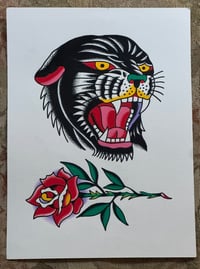 Panther and rose 