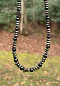 Image 3 of Dragonblood Jasper and Black Obsidian Choker 