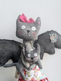 Image 2 of Custom Order for A. Bat Cat and her friend 