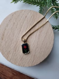 Image 1 of Red Flower Necklace 