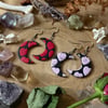 Crescent Moon Clay Earrings