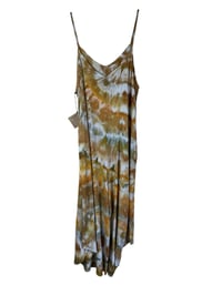 Image 5 of L Woven Wide-Leg Jumpsuit with Pockets in Earthy Golden Agate Ice Dye