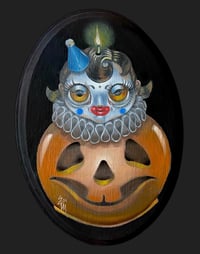 Image 2 of “Halloween Clown Candle” Original Painting by Zoya Marie