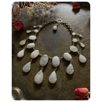 Image 2 of The Tempest Necklace - Moonstone and Solid Brass 