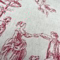 Image 2 of Toile de Jouy Pouch No.2 May Pole Dancing
