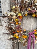 Autum Dried Flower Wreath 