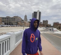 OBAT Script Hoodie Purple