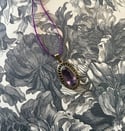 Superbe pendentif en or massif (9 carats) et grande améthyste, début 1900!