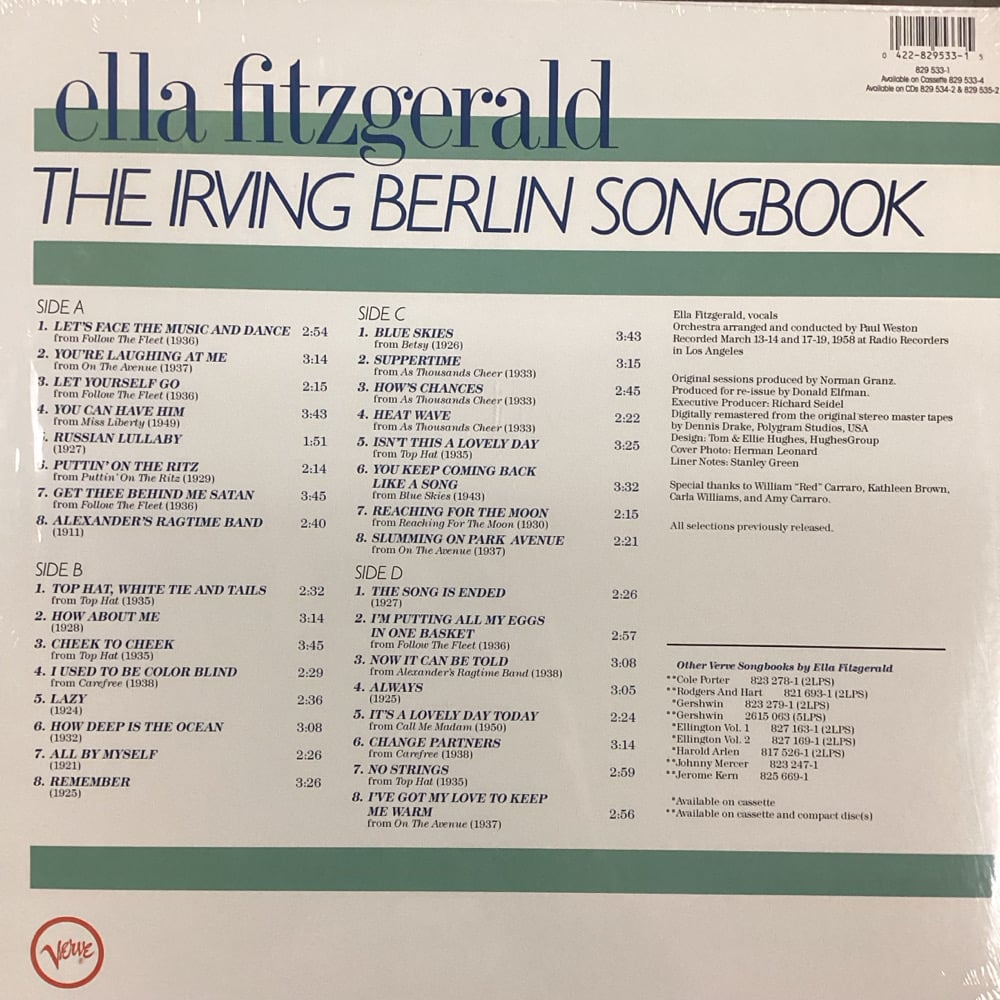 Ella Fitzgerald - The Irving Berlin Songbook 