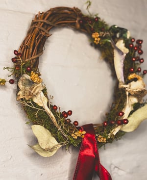 Image of Deer Vertebrae Wreath