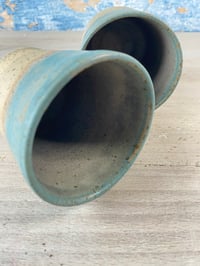Image 3 of Set of 2 rustic planter cups.