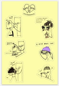 Image 1 of 5x7 hair and makeup sticker set