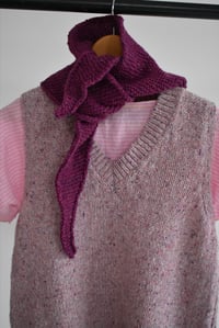 Image 3 of Wool Neckerchief - Hand-knit in Ireland 