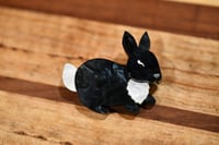 Black mini Bunny Brooch 