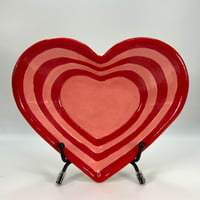 Image 1 of Red & Pink Heart Dish