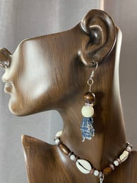 Image 3 of Denim of Africa Earring and Necklace set