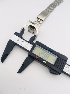 Image of Dynamic Geneve Watch Bracelet Stainless Steel Gents Strap With Ring FOR OMEGA.