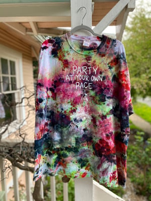 Image of 2XL Party At Your Own Pace Rain Tie Dye Shirt